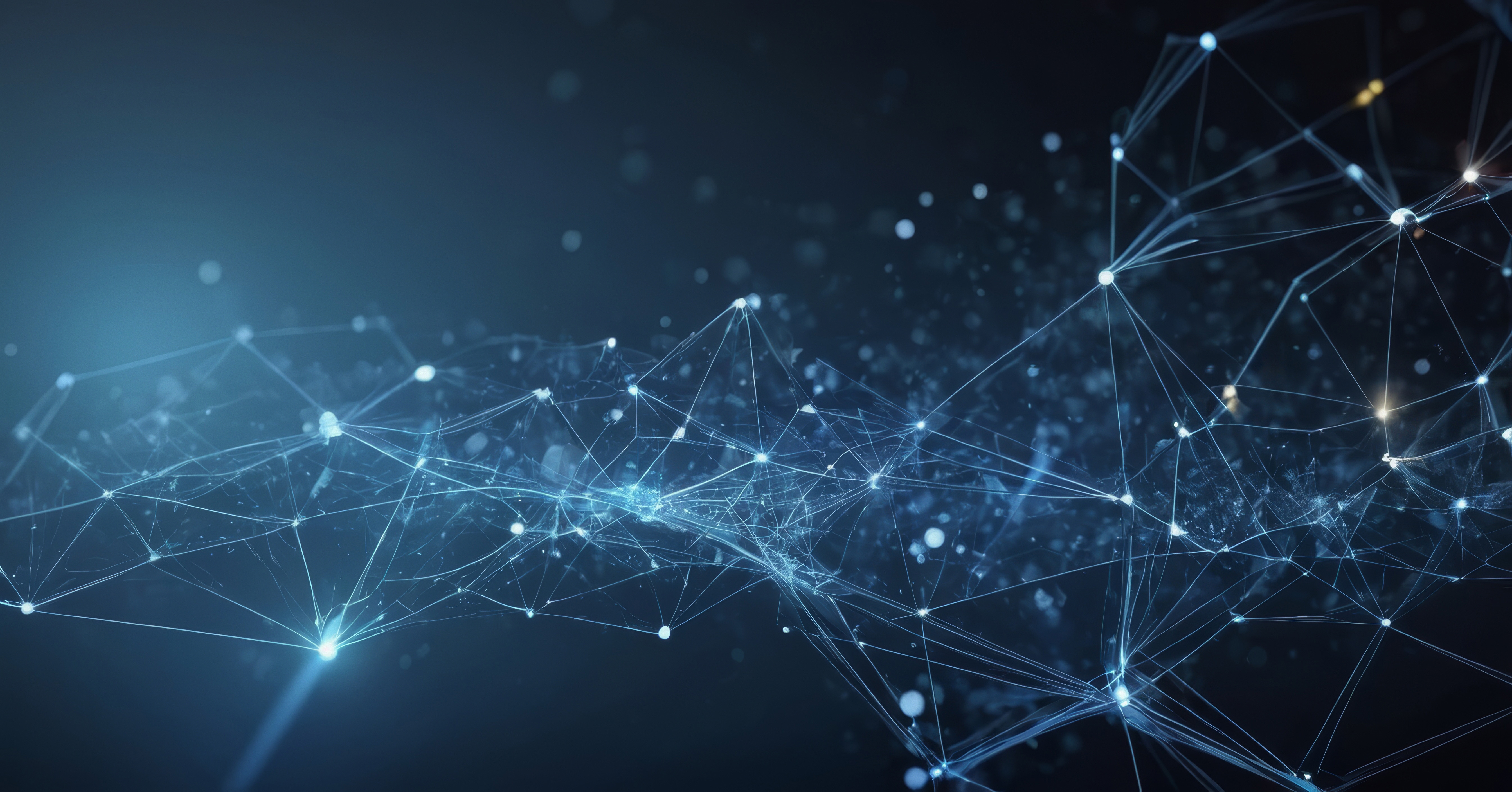 futuristic cyber web on a black and blue background