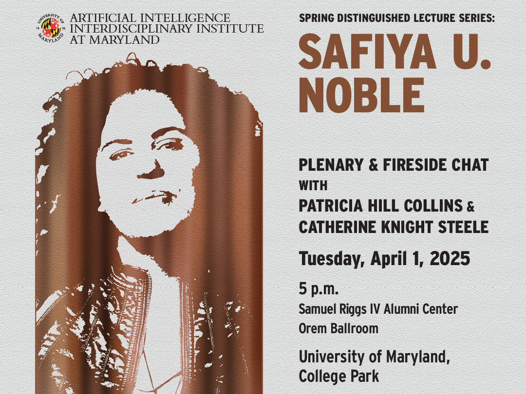 Safiya Noble AIM Distinguished Lecture Flyer - April 1, 2025