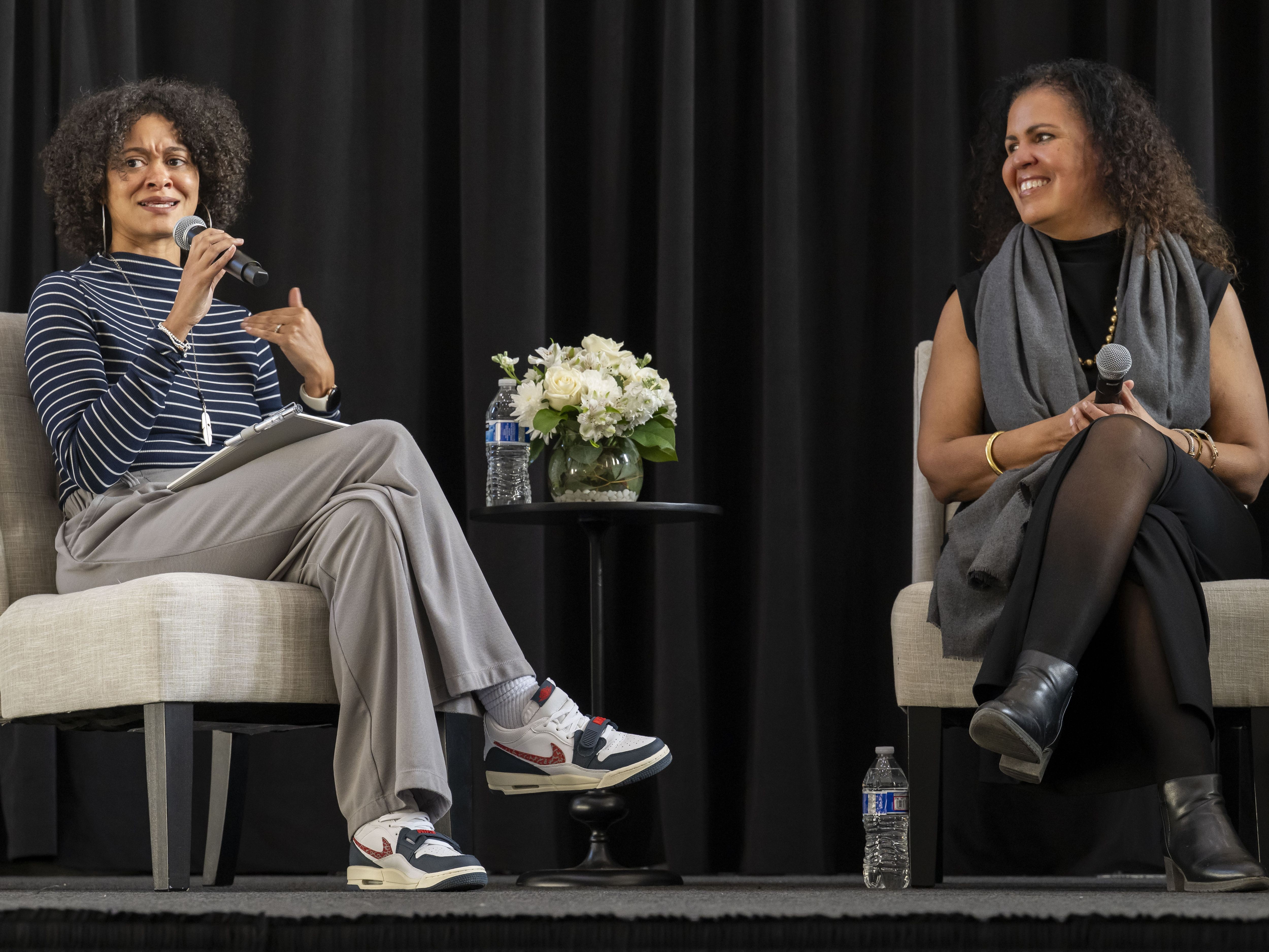 Catherine Knight Steele (left) and Safiya Noble - AIM Distinguished Lecture - April 1, 2025