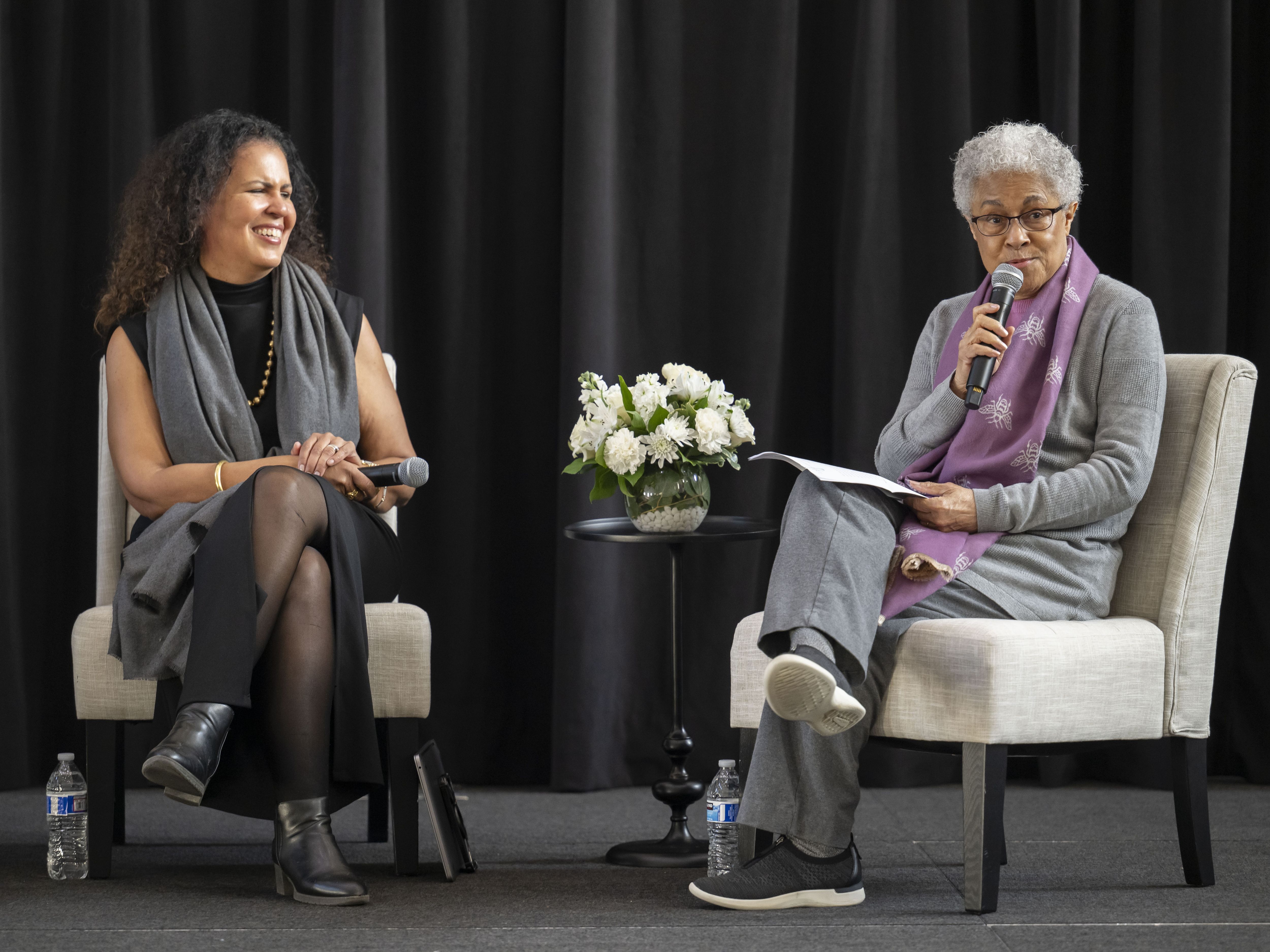 Safiya Noble (left) and Patricia Hill Collins - AIM Distinguished Lecture - April 1, 2025