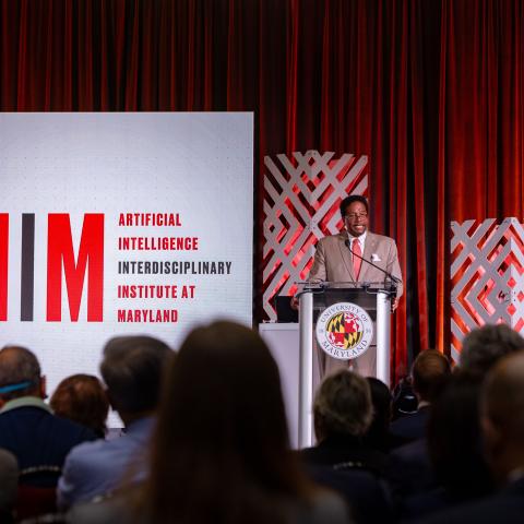 AIM Launch Event, President Pines speaking