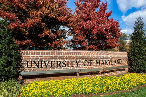 UMD entrance in College Park