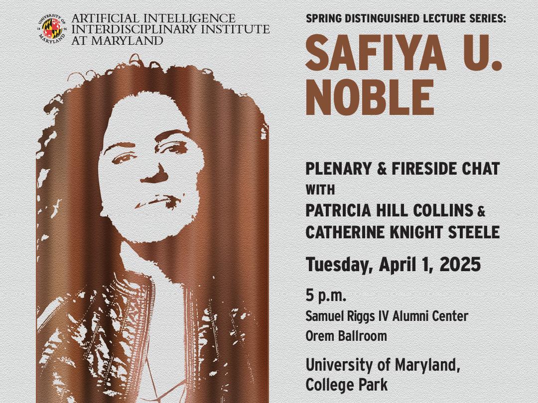 Safiya Noble AIM Distinguished Lecture Flyer - April 1, 2025